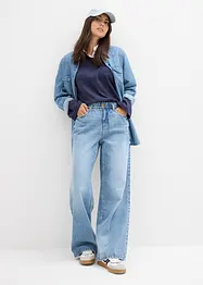 Jeans baggy, vita media, bonprix
