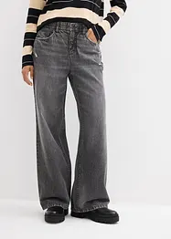 Jeans baggy, vita media, bonprix