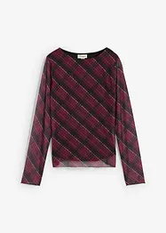 Maglia a maniche lunghe in mesh fine, bonprix