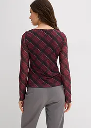 Maglia a maniche lunghe in mesh fine, bonprix