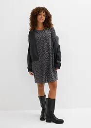 Abito corto in maglina effetto maglia, bonprix