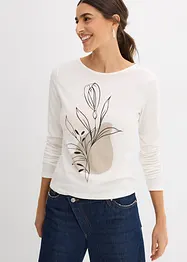 Maglia a maniche lunghe in puro cotone, bonprix