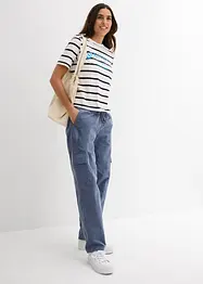 Pantaloni di velluto in barrel shape, bonprix