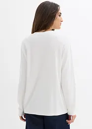 Maglia a maniche lunghe in puro cotone biologico, bonprix