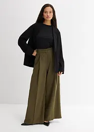 Pantaloni con fibbie ai lati in misto viscosa, bonprix