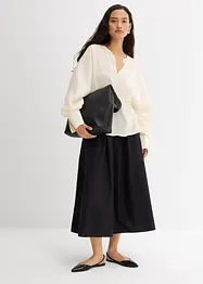 Blusa leggermente lucida in misto viscosa, bonprix