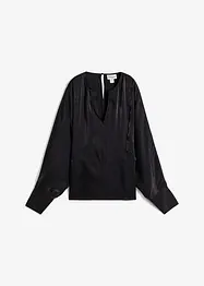 Blusa leggermente lucida in misto viscosa, bonprix