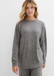 Felpa lunga effetto maglia, bonprix