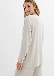 Felpa lunga effetto maglia, bonprix