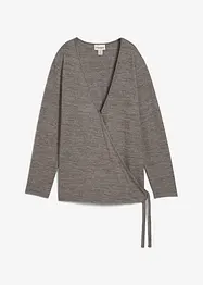 Cardigan incrociato effetto maglia, bonprix