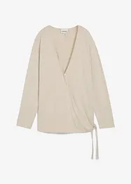 Cardigan incrociato effetto maglia, bonprix