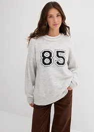 Maglione oversize con spalle scese, bonprix