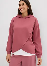 Felpa con cappuccio in morbido misto viscosa, bonprix