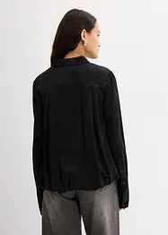 Blusa in satin di misto viscosa, bonprix