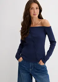 Maglia a costine a maniche lunghe, bonprix