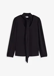 Maglia strutturata con fiocco staccabile, bonprix