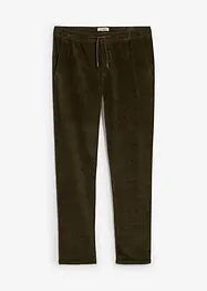 Pantaloni elasticizzati di velluto con elastico in vita, regular fit, bonprix