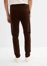 Pantaloni elasticizzati di velluto con elastico in vita, regular fit, bonprix