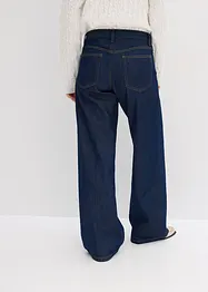Jeans wide leg, vita media, bonprix