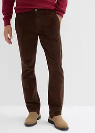Pantaloni di velluto elasticizzati relaxed fit, straight, bonprix