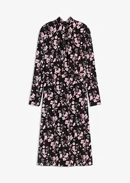 Abito midi con colletto dritto, bonprix