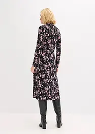 Abito midi con colletto dritto, bonprix