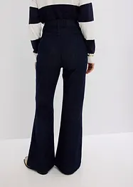 Jeans a zampa, vita alta, bonprix