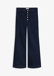 Jeans a zampa, vita alta, bonprix