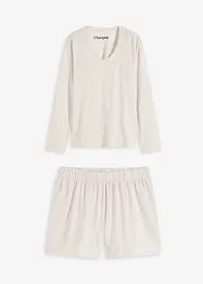 Pigiama estivo loungewear in materiale morbido leggero, bonprix