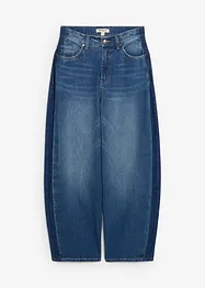 Jeans cropped a palloncino, vita alta, bonprix