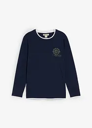 Maglia a maniche lunghe con effetto 2 in 1, bonprix