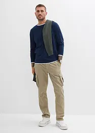 Maglia a maniche lunghe con effetto 2 in 1, bonprix