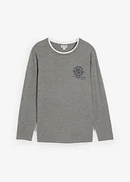 Maglia a maniche lunghe con effetto 2 in 1, bonprix