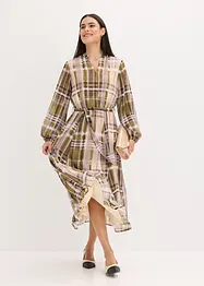 Abito in chiffon con cintura da annodare, bonprix
