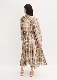 Abito in chiffon con cintura da annodare, bonprix