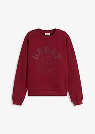 Felpa oversize in puro cotone, bonprix