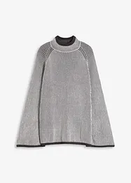 Maglione oversize con collo dritto, bonprix