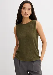 Top in crinkle operato, bonprix