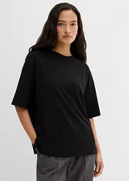 T-shirt ampia in misto cotone, bonprix