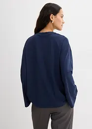 Maglia lunga in tessuto fluido, bonprix