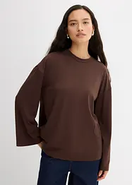 Maglia lunga in tessuto fluido, bonprix