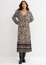 Abito lungo in morbido misto viscosa ed elastan, bonprix