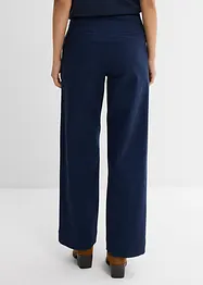 Pantaloni 7/8 larghi in misto cotone biologico elasticizzato, bonprix