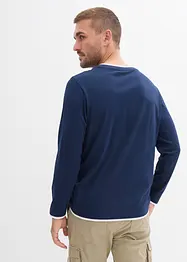 Maglia a maniche lunghe con effetto 2 in 1, bonprix