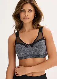 Reggiseno contenitivo senza ferretto con spalline imbottite, bonprix