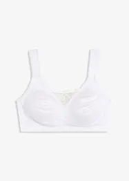 Reggiseno contenitivo senza ferretto con spalline imbottite, bonprix
