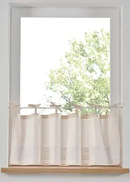 Tenda a vetro in cotone biologico con fantasia, bonprix