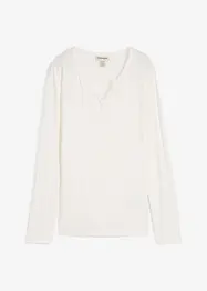 Maglia a maniche lunghe in misto viscosa morbido, bonprix