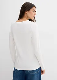 Maglia a maniche lunghe in misto viscosa morbido, bonprix