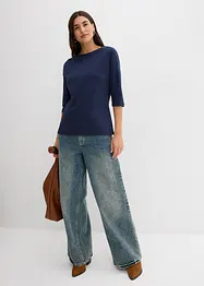 Maglia a spalle scoperte in puro cotone, bonprix